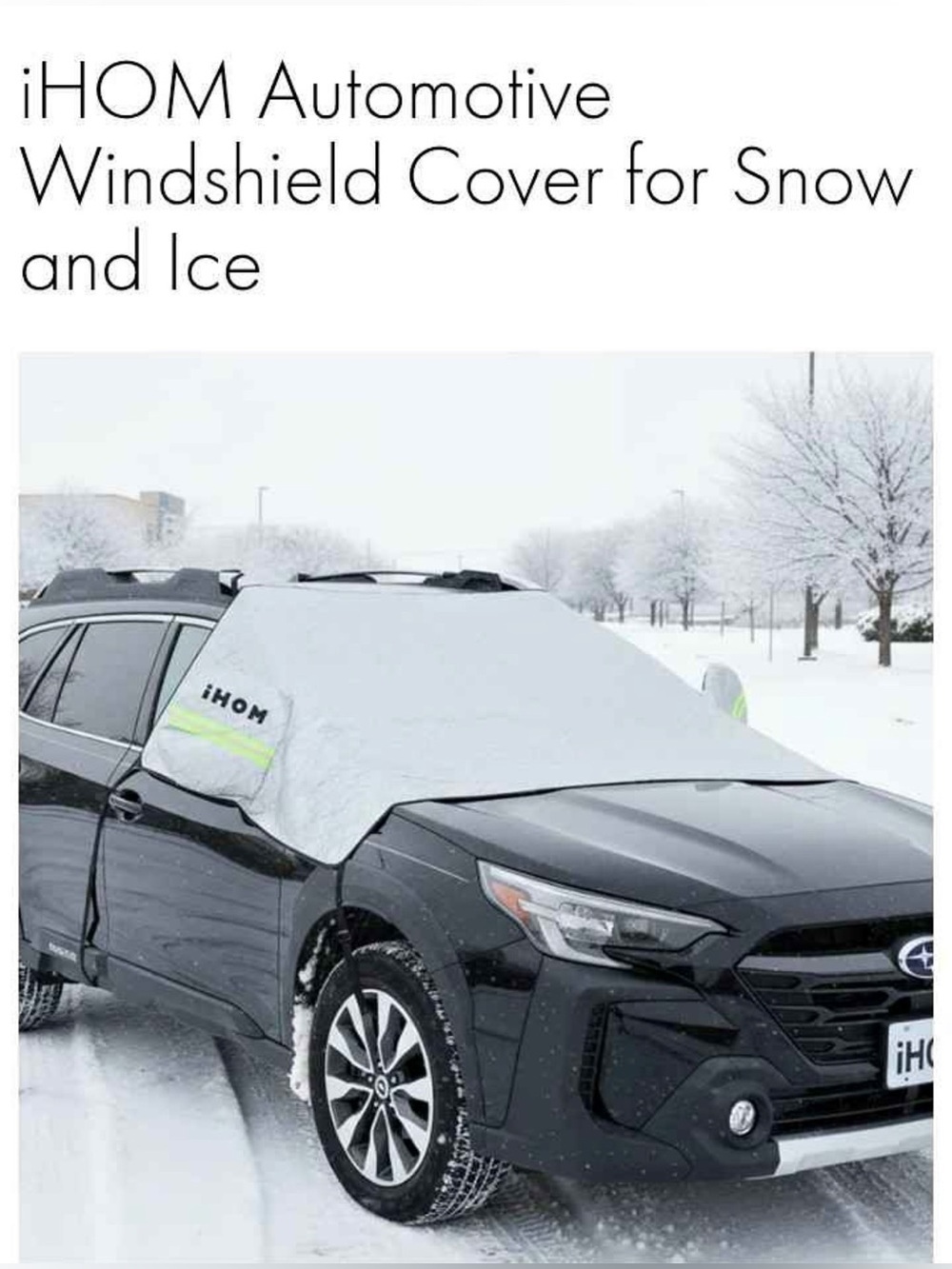 iHOM Car Windshield Snow Cover Frost Ice Protector Side Mirror Covers IHP1004